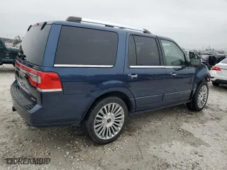 2016 Lincoln Navigator Select with VIN 5LMJJ2HT4GEL06104, listed as a Copart auction lot 45291395 with 185,604 mi miles and Salvage Title. Bid and sale history available at carsss.com. Image 3.