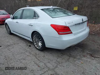 2014 Hyundai Equus Signature with VIN KMHGH4JH0EU085887, listed as a IAAI auction lot 42042823 with 77,527 mi miles and . Bid and sale history available at DreamBid. Image 3.