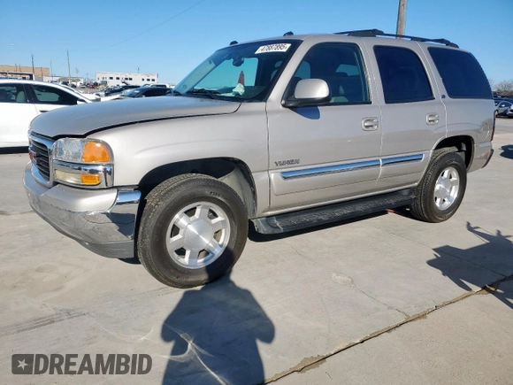 2005 GMC Yukon SLT z VIN 1GKEC13T75R105831, wystawiony jako Copart lot #47887895 z przebiegiem 113 113 mil mil oraz Czysty tytuł • Clean title. Historia ofert i sprzedaży dostępna na DreamBid. Obrazek 1.