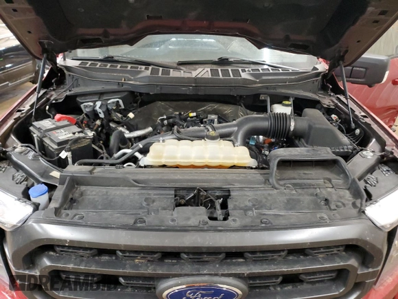 2022 Ford F-150 XL with VIN 1FTEW1EP1NKE80383, listed as a Copart auction lot 48172855 with 109,499 mi miles and Salvage Title. Bid and sale history available at DreamBid. Image 11.