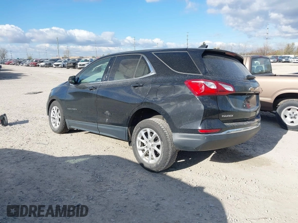 2020 Chevrolet Equinox LT with VIN 2GNAXKEV6L6197615, listed as a IAAI auction lot 42033417 with 100,449 mi miles and . Bid and sale history available at carsss.com. Image 3.