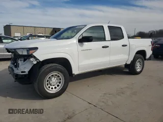 2024 Chevrolet Colorado 4WD Work Truck z VIN 1GCGTBEC6R1149525, wystawiony jako Copart lot #88952555 z przebiegiem 10 570 mil mil oraz Szkoda całkowita • Salvage title. Historia ofert i sprzedaży dostępna na DreamBid. Obrazek 1.