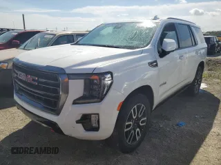 2023 GMC Yukon AT4 with VIN 1GKS2CKD0PR562589, listed as a Copart auction lot 74937514 with 14,450 mi miles and Non Repairable. Bid and sale history available at carsss.com. Image 1.