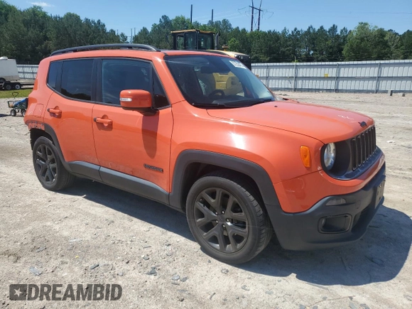 2017 Jeep Renegade Latitude z VIN ZACCJABB0HPF01331, wystawiony jako Copart lot #57250475 z przebiegiem 83 484 mil mil oraz Szkoda całkowita • Salvage title. Historia ofert i sprzedaży dostępna na DreamBid. Obrazek 4.