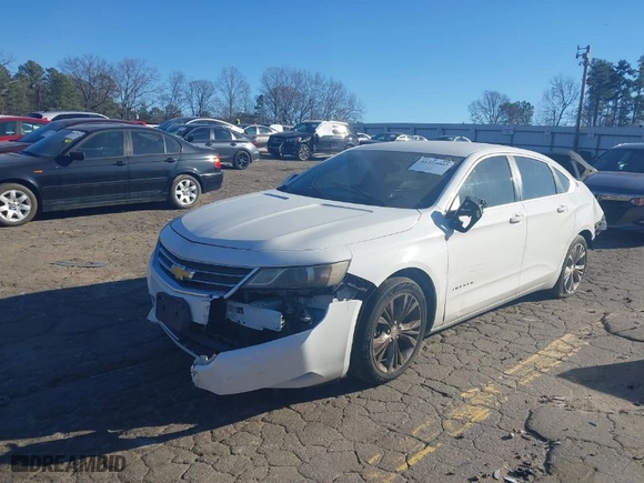 2014 Chevrolet Impala LT with VIN 1G1115SL1EU166168, listed as a IAAI auction lot 41223002 with 151,115 mi miles. Bid and sale history available at carsss.com. Image 2.