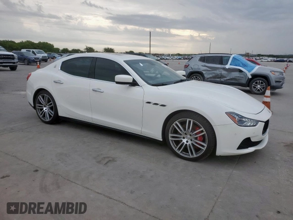 2015 Maserati Ghibli S Q4 with VIN ZAM57RTA2F1134744, listed as a Copart auction lot 63398205 with 61,347 mi miles and Clean title. Bid and sale history available at DreamBid. Image 4.