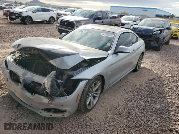 2017 BMW 4 Series 430i with VIN WBA4R7C39HK896107, listed as a Copart auction lot 79202964 with 136,656 mi miles and Salvage Title. Bid and sale history available at DreamBid. Image 1.