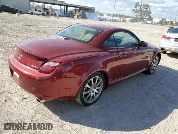 2007 Lexus SC 430 with VIN JTHFN45Y179015810, listed as a Copart auction lot 74630984 with 240,212 mi miles and Salvage Title. Bid and sale history available at DreamBid. Image 3.