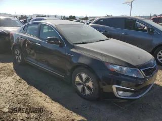 2013 Kia Optima Hybrid LX with VIN KNAGM4AD9D5038750, listed as a Copart auction lot 66559214 with 105,928 mi miles. Bid and sale history available at carsss.com. Image 4.