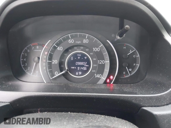 2013 Honda CR-V EX-L with VIN 5J6RM4H73DL067159, listed as a IAAI auction lot 42272185 with 98,802 mi miles and . Bid and sale history available at DreamBid. Image 7.