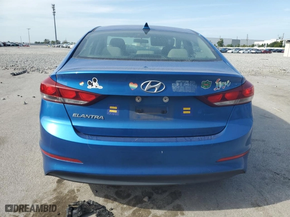 2018 Hyundai Elantra SEL with VIN 5NPD84LF7JH389208, listed as a Copart auction lot 53829955 with 80,270 mi miles and Salvage Title. Bid and sale history available at carsss.com. Image 6.