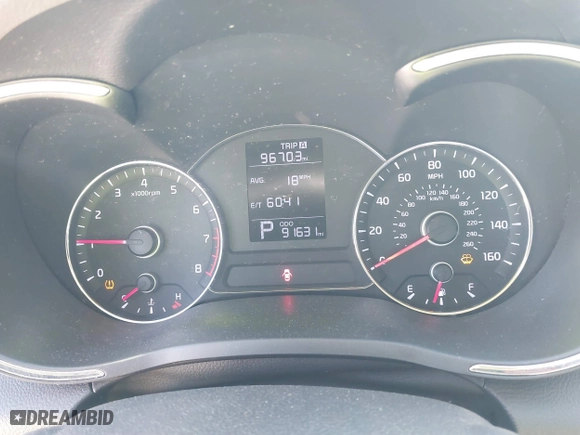 2015 Kia Forte LX with VIN KNAFK4A60F5433356, listed as a IAAI auction lot 41752952 with 91,631 mi miles. Bid and sale history available at carsss.com. Image 7.
