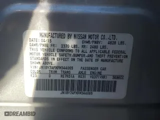 2015 Infiniti Q50 with VIN JN1BV7APXFM344065, listed as a Copart auction lot 42586395 with 36,719 mi miles and Salvage Title. Bid and sale history available at carsss.com. Image 12.