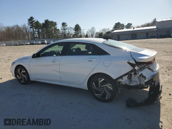 2024 Hyundai Elantra Limited с VIN KMHLP4DG1RU654630, выставлен на аукционе Copart как лот 52324845 с пробегом 18 196 миль миль и Списание • Salvage title. История ставок и продаж доступна на DreamBid. Изображение 2.