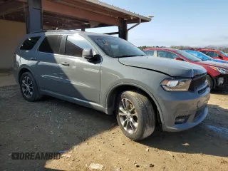 2019 Dodge Durango GT Plus with VIN 1C4RDJDG1KC777409, listed as a Copart auction lot 44498425 with 106,628 mi miles and Salvage Title. Bid and sale history available at DreamBid. Image 4.