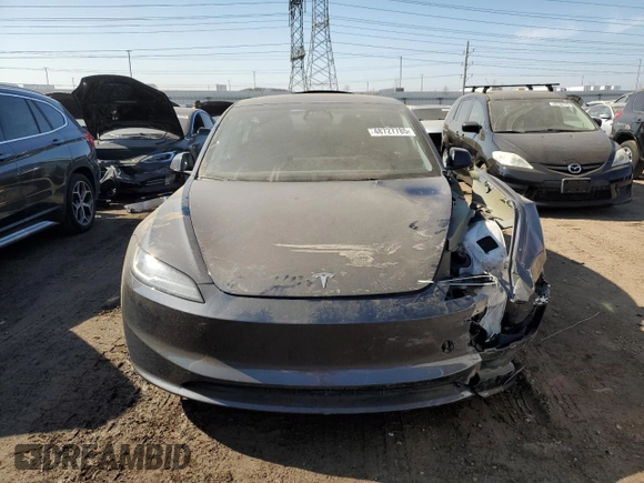 2024 Tesla Model 3 Long Range with VIN 5YJ3E1EB4RF793879, listed as a Copart auction lot 48727785 with 11,739 mi miles and Salvage Title. Bid and sale history available at DreamBid. Image 5.