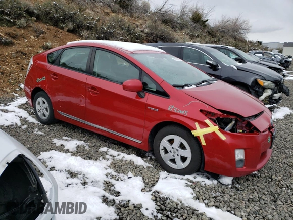 2011 Toyota Prius I with VIN JTDKN3DU9B0293392, listed as a Copart auction lot 51018005 with 206,511 mi miles and Salvage Title. Bid and sale history available at DreamBid. Image 4.