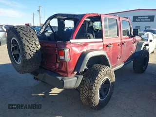 2021 Jeep Wrangler Unlimited Willys with VIN 1C4HJXDM7MW729606, listed as a IAAI auction lot 41294338 with Not Provided miles and . Bid and sale history available at DreamBid. Image 4.
