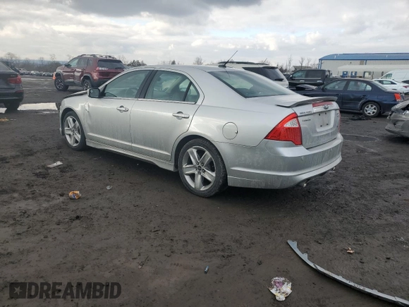 2010 Ford Fusion SPORT with VIN 3FAHP0DC4AR386688, listed as a Copart auction lot 89202005 with 110,052 mi miles and Salvage Title. Bid and sale history available at carsss.com. Image 2.