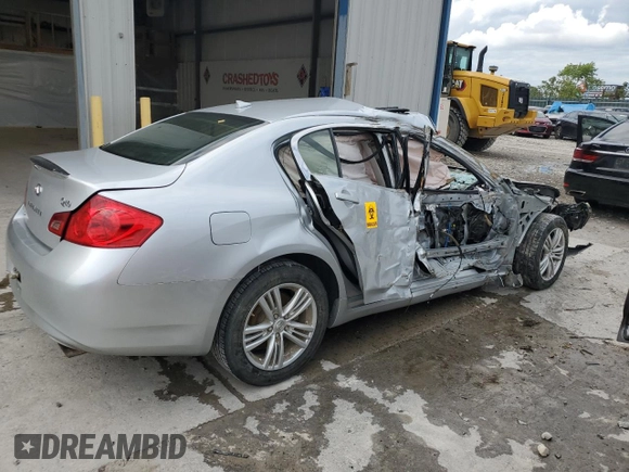 2015 Infiniti Q40 with VIN JN1CV6AR3FM524083, listed as a Copart auction lot 73520634 with 0 mi miles and Salvage Title. Bid and sale history available at carsss.com. Image 3.