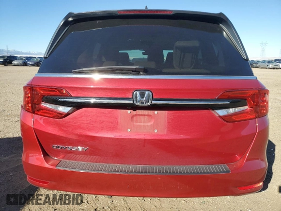 2022 Honda Odyssey EX-L with VIN 5FNRL6H70NB062087, listed as a Copart auction lot 46378875 with 69,965 mi miles and Salvage Title. Bid and sale history available at DreamBid. Image 6.