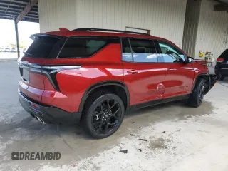 2024 Chevrolet Traverse AWD RS with VIN 1GNEVLKS6RJ237498, listed as a Copart auction lot 44130205 with 0 mi miles and Salvage Title. Bid and sale history available at carsss.com. Image 3.
