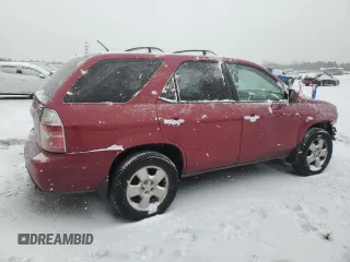 2004 Acura MDX with VIN 2HNYD18244H561316, listed as a Copart auction lot 41393815 with 329,658 mi miles and Salvage Title. Bid and sale history available at carsss.com. Image 3.