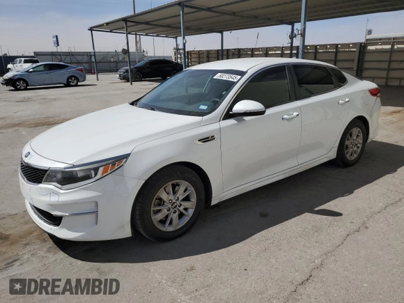 2016 Kia Optima LX with VIN 5XXGT4L31GG043676, listed as a Copart auction lot 50273545 with 93,884 mi miles and Salvage Title. Bid and sale history available at carsss.com. Image 1.
