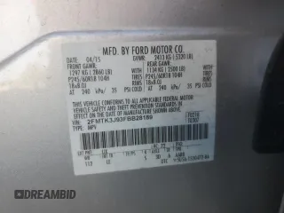 2015 Ford Edge SEL with VIN 2FMTK3J93FBB28189, listed as a Copart auction lot 50500275 with 162,861 mi miles and Salvage Title. Bid and sale history available at carsss.com. Image 15.