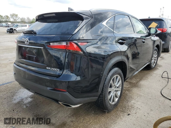 2015 Lexus NX 200t with VIN JTJYARBZ6F2021395, listed as a Copart auction lot 54659195 with 96,213 mi miles and Salvage title. Bid and sale history available at DreamBid. Image 3.