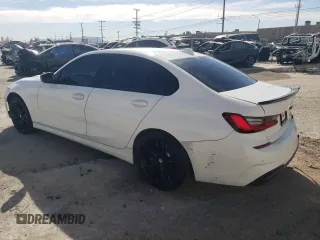 2021 BMW 3 Series M340i with VIN 3MW5U7J02M8B87249, listed as a Copart auction lot 43606975 with 43,373 mi miles and Salvage Title. Bid and sale history available at carsss.com. Image 2.