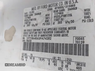2003 Ford Ranger XLT Appearance with VIN 1FTYR44E63PA74282, listed as a IAAI auction lot 41929546 with 339,768 mi miles and . Bid and sale history available at carsss.com. Image 9.