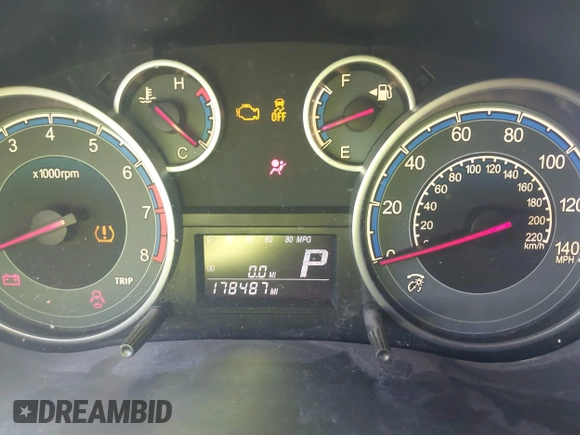 2012 Suzuki SX4 with VIN JS2YC5A55C6300349, listed as a IAAI auction lot 41472004 with 178,487 mi miles and . Bid and sale history available at DreamBid. Image 7.
