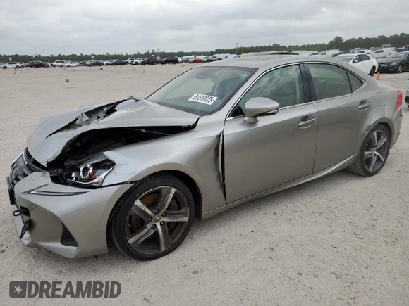 2017 Lexus IS with VIN JTHCM1D29H5020425, listed as a Copart auction lot 51510025 with 49,962 mi miles and Salvage Title. Bid and sale history available at carsss.com. Image 1.