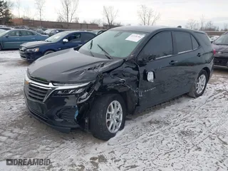 2022 Chevrolet Equinox LS with VIN 2GNAXSEV6N6155058, listed as a IAAI auction lot 41116784 with 120,918 mi miles. Bid and sale history available at carsss.com. Image 2.