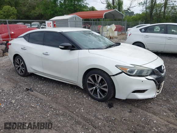 2016 Nissan Maxima SV z VIN 1N4AA6APXGC419665, wystawiony jako IAAI lot #42085939 z przebiegiem 158 000 mil mil oraz . Historia ofert i sprzedaży dostępna na DreamBid. Obrazek 1.