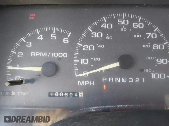 1998 Chevrolet Silverado 1500 with VIN 1GCEC19M6WE253120, listed as a IAAI auction lot 41840993 with 180,624 mi miles and . Bid and sale history available at DreamBid. Image 7.