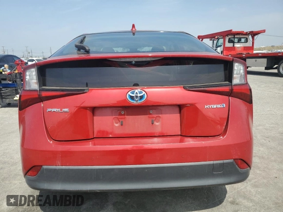 2020 Toyota Prius L Eco with VIN JTDKARFU2L3109549, listed as a Copart auction lot 52815255 with 100,683 mi miles and Salvage Title. Bid and sale history available at DreamBid. Image 6.