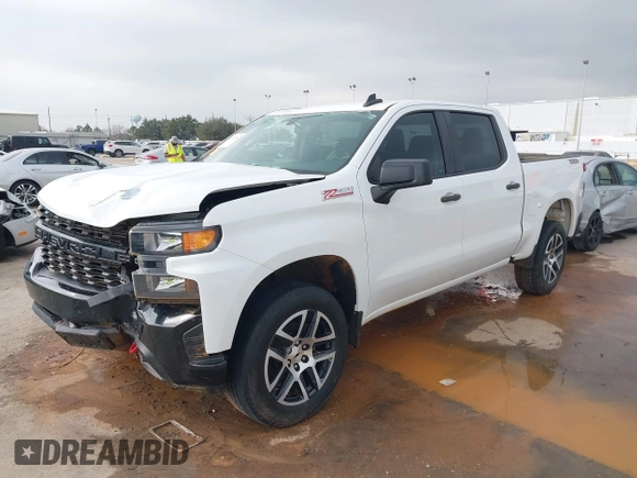2020 Chevrolet Silverado 1500 Custom Trail Boss with VIN 3GCPYCEF9LG151425, listed as a IAAI auction lot 41541510 with 118,728 mi miles and . Bid and sale history available at DreamBid. Image 2.