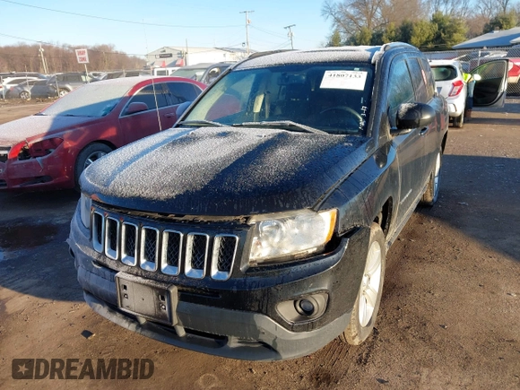 2012 Jeep Compass Latitude with VIN 1C4NJDEB5CD697957, listed as a IAAI auction lot 41807133 with 105,873 mi miles. Bid and sale history available at carsss.com. Image 17.