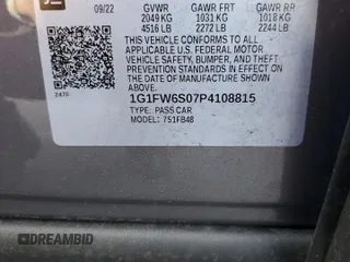2023 Chevrolet Bolt EV 1LT with VIN 1G1FW6S07P4108815, listed as a Copart auction lot 46722053 with 4,009 mi miles. Bid and sale history available at carsss.com. Image 13.