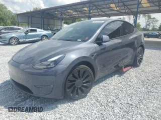 2022 Tesla Model Y Performance z VIN 7SAYGDEF2NF518223, wystawiony jako Copart lot #55122205 z przebiegiem 29 782 mil mil oraz Szkoda całkowita • Salvage title. Historia ofert i sprzedaży dostępna na DreamBid. Obrazek 1.