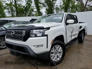 2022 Nissan Frontier S with VIN 1N6ED1EK6NN646015, listed as a Copart auction lot 53599054 with 21,055 mi miles and Salvage Title. Bid and sale history available at carsss.com. Image 1.