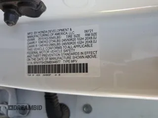 2021 Honda Pilot Special Edition with VIN 5FNYF5H29MB044977, listed as a Copart auction lot 59987795 with 68,561 mi miles and Salvage title. Bid and sale history available at DreamBid. Image 13.