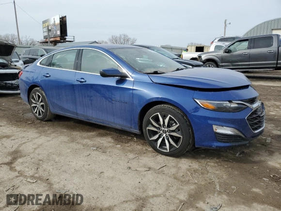 2023 Chevrolet Malibu RS with VIN 1G1ZG5ST4PF145985, listed as a Copart auction lot 45565685 with 38,806 mi miles and Salvage Title. Bid and sale history available at DreamBid. Image 4.
