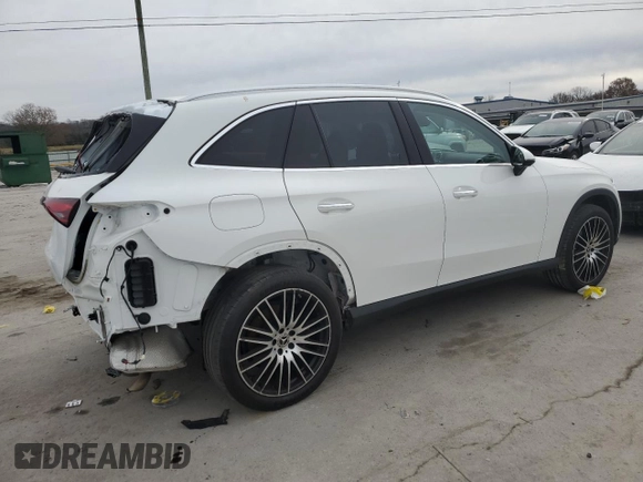 2023 Mercedes-Benz GLC with VIN W1NKM4GB8PF025496, listed as a Copart auction lot 84057654 with 12,844 mi miles and Salvage Title. Bid and sale history available at carsss.com. Image 3.