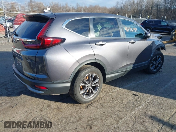 2020 Honda CR-V EX-L with VIN 2HKRW2H83LH657555, listed as a IAAI auction lot 41196599 with 19,293 mi miles. Bid and sale history available at carsss.com. Image 4.