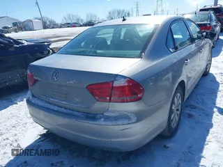 2012 Volkswagen Passat S w/Appearance with VIN 1VWAH7A37CC086521, listed as a IAAI auction lot 41632348 with 102,000 mi miles. Bid and sale history available at carsss.com. Image 4.