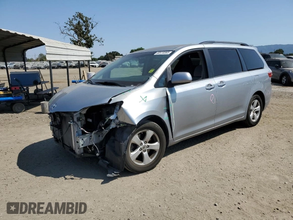 2016 Toyota Sienna LE AAS with VIN 5TDKK3DC3GS748712, listed as a Copart auction lot 60410365 with 96,508 mi miles and Salvage title. Bid and sale history available at DreamBid. Image 1.