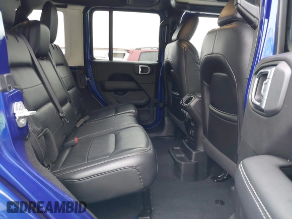 2019 Jeep Wrangler Unlimited Sahara with VIN 1C4HJXEG2KW609315, listed as a IAAI auction lot 41144404 with 55,266 mi miles and . Bid and sale history available at DreamBid. Image 8.